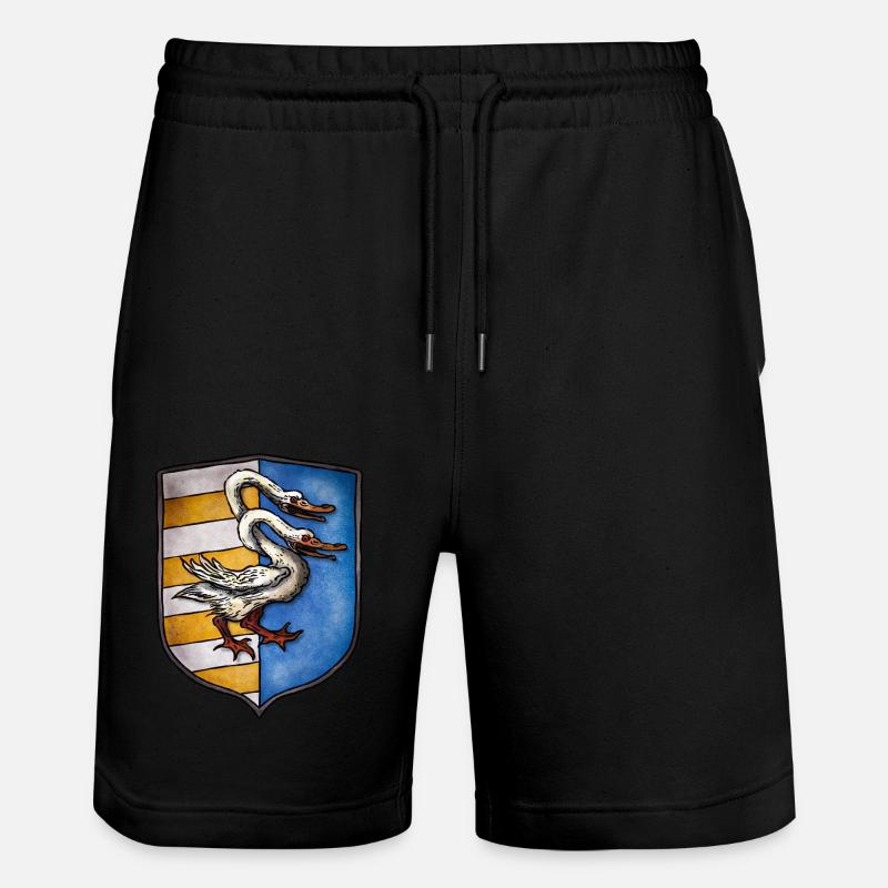 Armoiries cygne à deux têtes - Short de jogging bio TRAINER Stanley/Stella unisexe - noir
