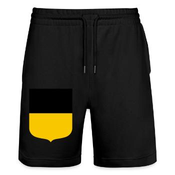 Baden-Württemberg - Stanley/Stella Unisex Bio Joggingshorts Trainer  - Schwarz - Vorne - Nik (191cm) & Marisol (170cm)