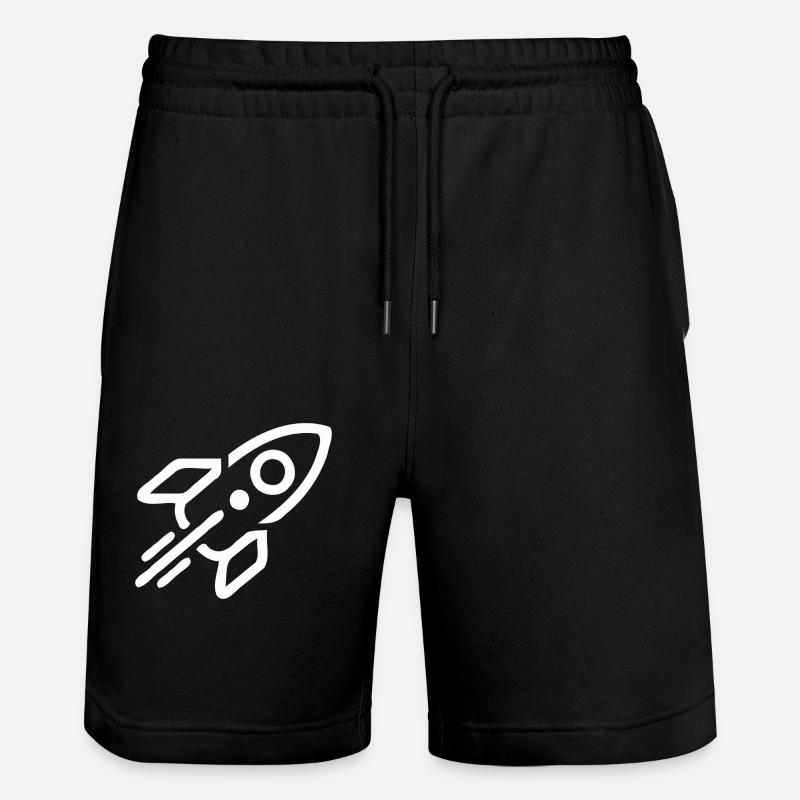 Rakete - Stanley/Stella Unisex Bio Joggingshorts Trainer  - Schwarz