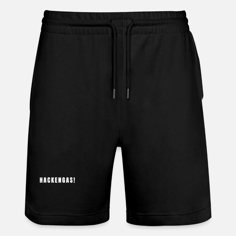 Hackengas! Jetzt aber flott! - Stanley/Stella Unisex Bio Joggingshorts Trainer  - Schwarz