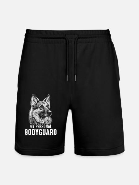 Malinois Dog - Stanley/Stella Trainer Unisex Organic Jogging Shorts - black
