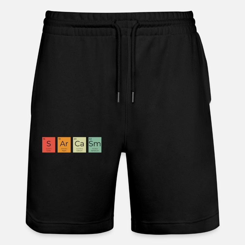 Drôle, sarcasme, humour sarcastique, ironie - Short de jogging bio TRAINER Stanley/Stella unisexe - noir