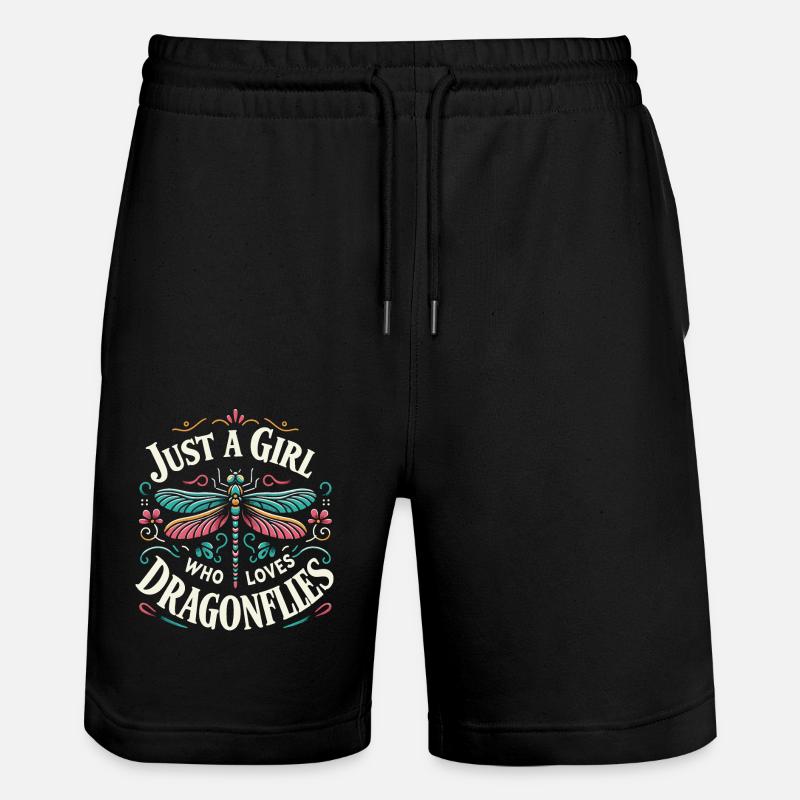 libellule libellules insectes nature - Short de jogging bio TRAINER Stanley/Stella unisexe - noir