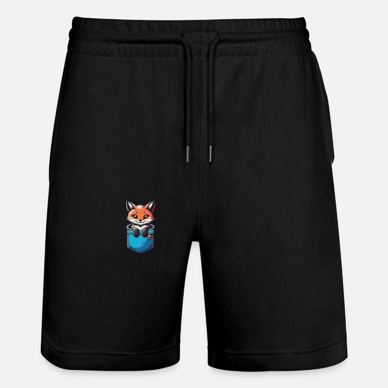 Renard Renards Animal - Short de jogging bio TRAINER Stanley/Stella unisexe - noir