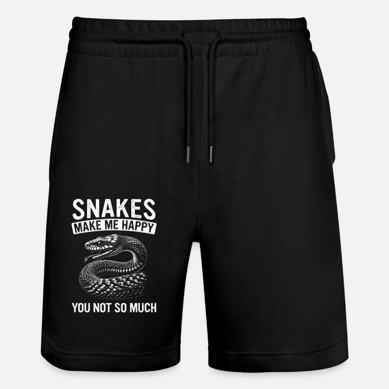 Serpent, Serpent, Animal - Short de jogging bio TRAINER Stanley/Stella unisexe - noir