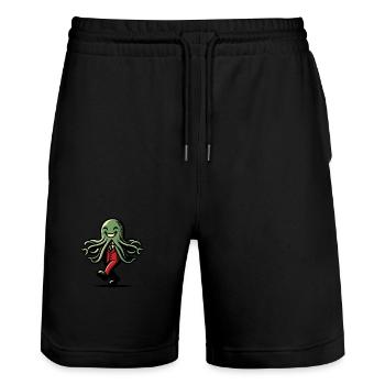 Drôle Cthulhu Politicien Drôle Cthulhu - Short de jogging bio TRAINER Stanley/Stella unisexe - noir - Devant - Nik (191cm) & Marisol (170cm)