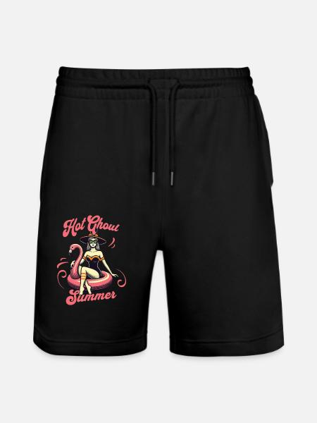Hot Ghoul Summer Fun Witch - Stanley/Stella Trainer Unisex Organic Jogging Shorts - black