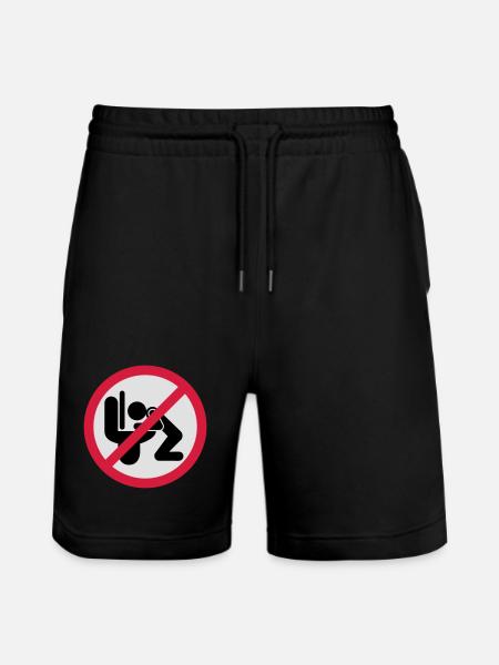 Kotzen verboten - Stanley/Stella Unisex Bio Joggingshorts Trainer  - Schwarz