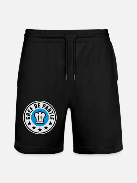 Chef de Partie - Stanley/Stella Unisex Bio Joggingshorts Trainer  - Schwarz