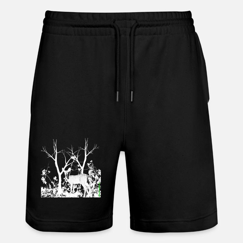 deer - Stanley/Stella Unisex Bio Joggingshorts Trainer  - Schwarz