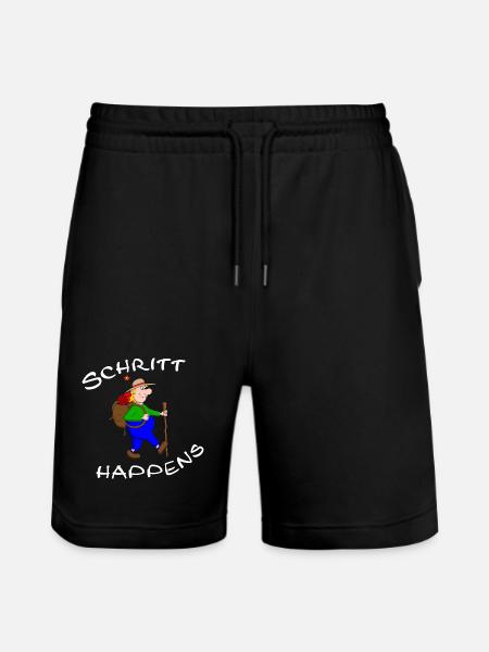 wanderlust - Stanley/Stella Trainer Unisex Organic Jogging Shorts - black
