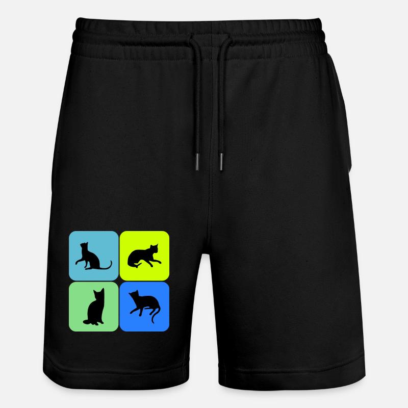 chat chat chat, cadeau - Short de jogging bio TRAINER Stanley/Stella unisexe - noir
