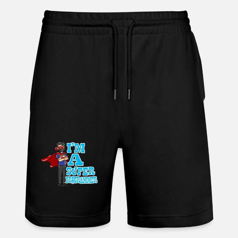 Programmer computer science gift - Stanley/Stella Trainer Unisex Organic Jogging Shorts - black