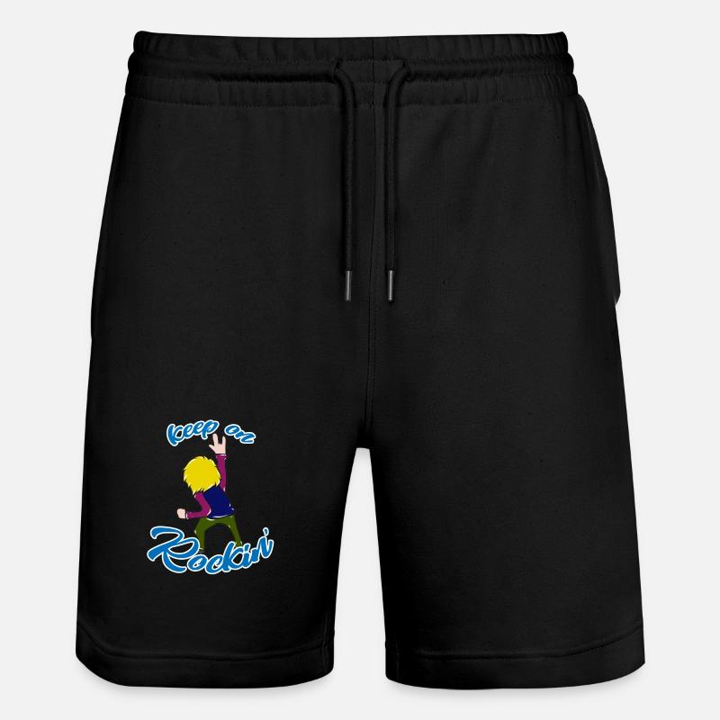 Rock 'n' Roll - Stanley/Stella Unisex Bio Joggingshorts Trainer - Schwarz