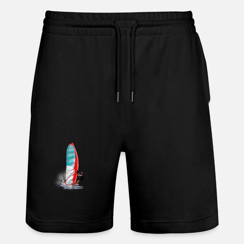 windsurfing - Short de jogging bio TRAINER Stanley/Stella unisexe - noir