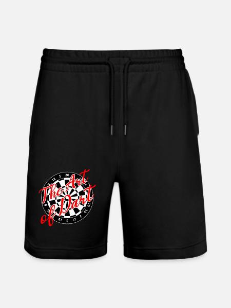 Darts Art Dart Dartboard 180 - Stanley/Stella Trainer Unisex Organic Jogging Shorts - black