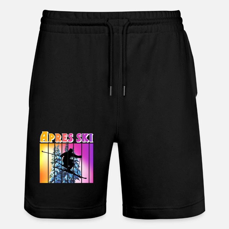 Apres Ski - Stanley/Stella Unisex Bio Joggingshorts Trainer  - Schwarz