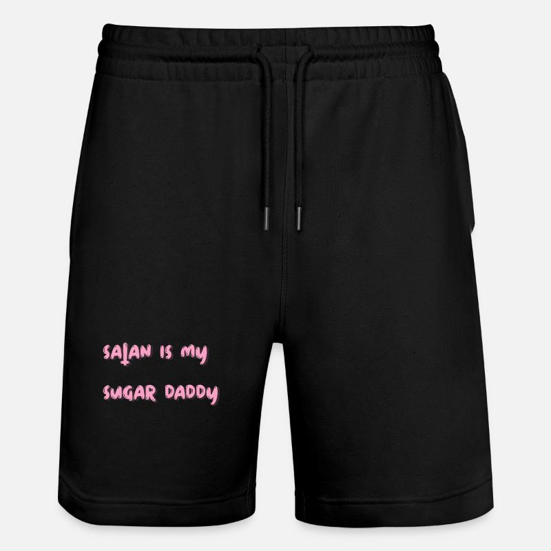 Satan est mon papa - Short de jogging bio TRAINER Stanley/Stella unisexe - noir