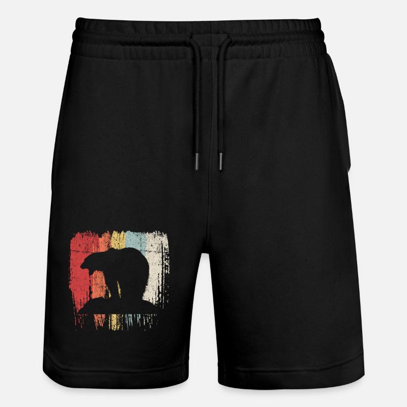 Silhouette arc-en-ciel de l’ours - Short de jogging bio TRAINER Stanley/Stella unisexe - noir