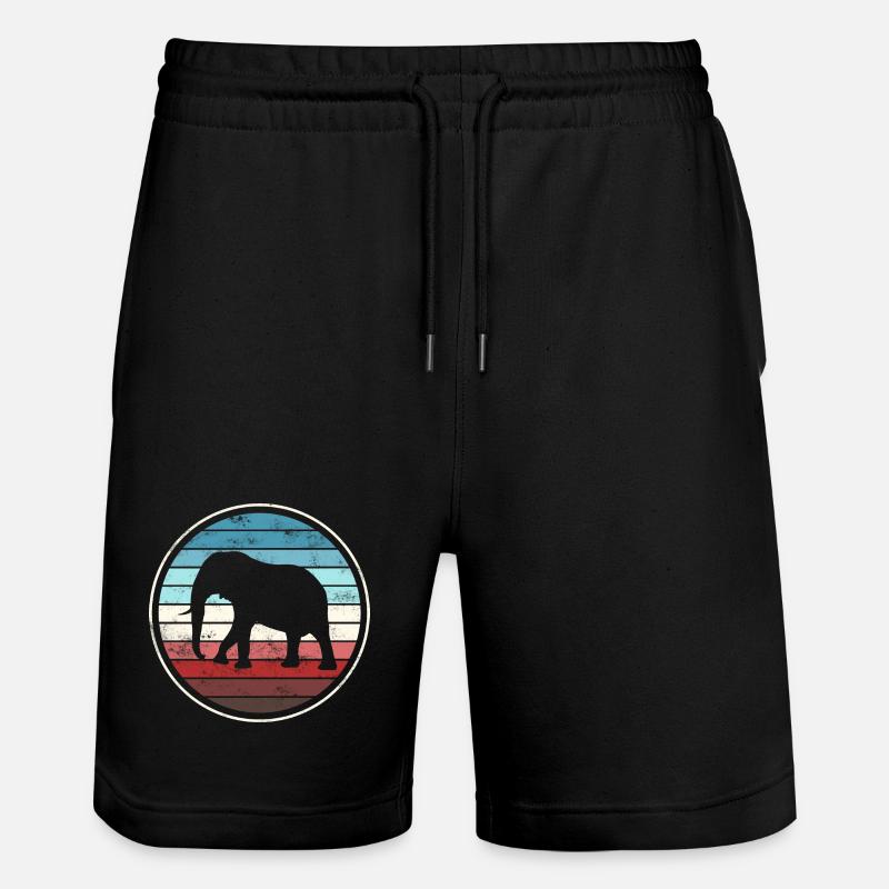 Éléphant éléphant - Short de jogging bio TRAINER Stanley/Stella unisexe - noir