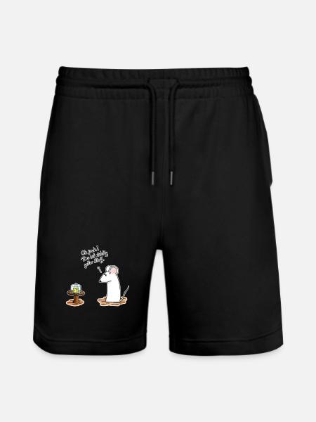 Richtig geiler Stoff - Stanley/Stella Unisex Bio Joggingshorts Trainer - Schwarz