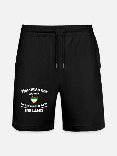 Vacances en Irlande - Short de jogging bio TRAINER Stanley/Stella unisexe - noir
