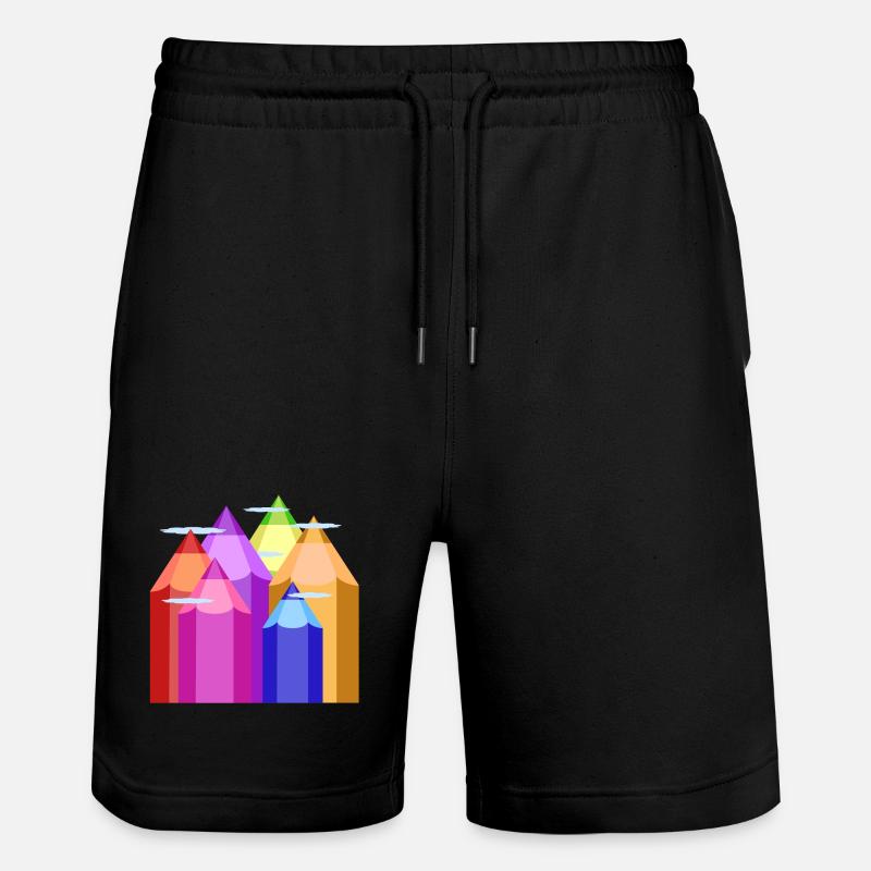 Pics de couleur - Short de jogging bio TRAINER Stanley/Stella unisexe - noir