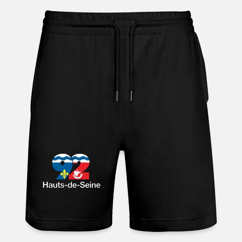 Hauts de seine - Stanley/Stella Unisex Bio Joggingshorts Trainer  - Schwarz