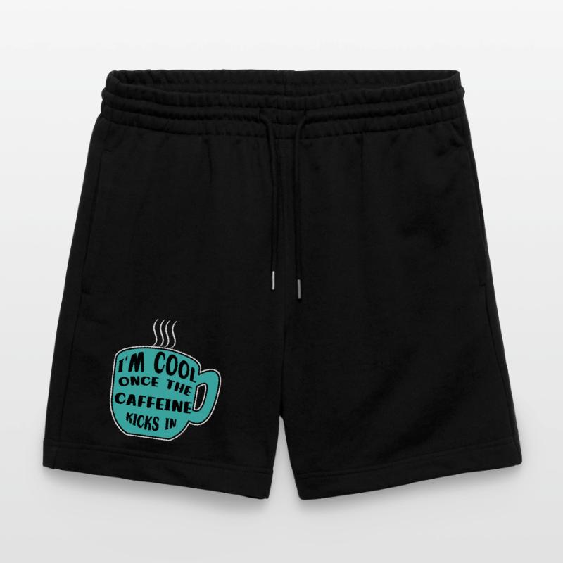 Koffein Kaffeetrinker Kaffeetasse Kaffee Statement Stanley/Stella Unisex Bio Joggingshorts Trainer 