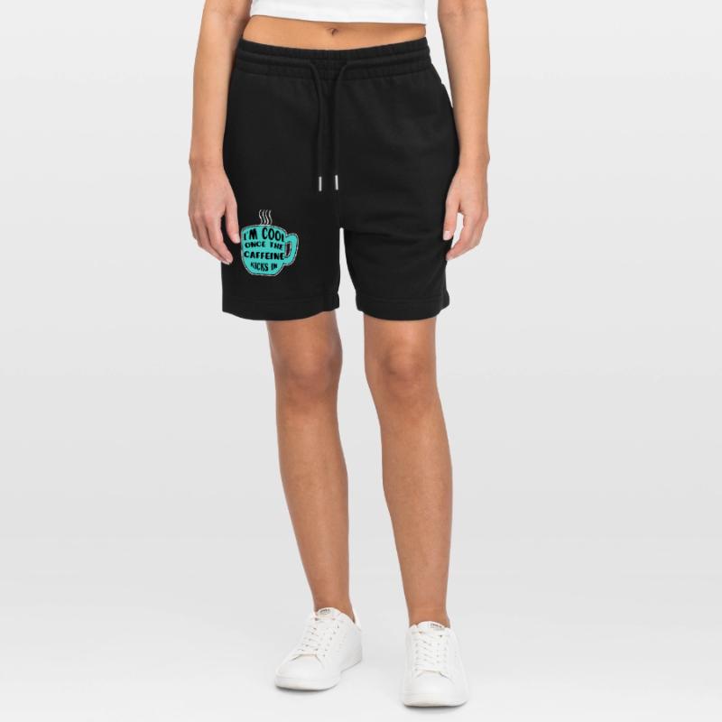 Koffein Kaffeetrinker Kaffeetasse Kaffee Statement Stanley/Stella Unisex Bio Joggingshorts Trainer 