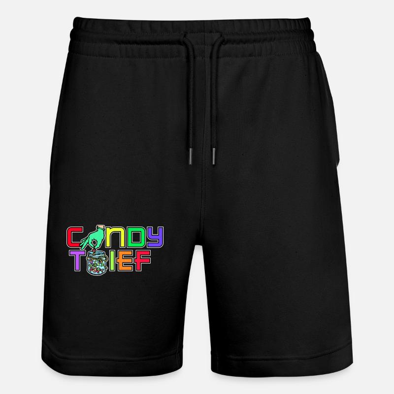 Sweets Statement Dent sucrée Délicieux - Short de jogging bio TRAINER Stanley/Stella unisexe - noir