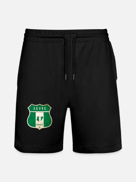 Design du drapeau d'Akure Nigeria - Short de jogging bio TRAINER Stanley/Stella unisexe - noir