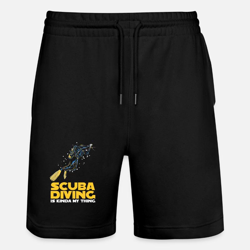 Scuba Diver Tauchlehrer Design - Stanley/Stella Unisex Bio Joggingshorts Trainer  - Schwarz