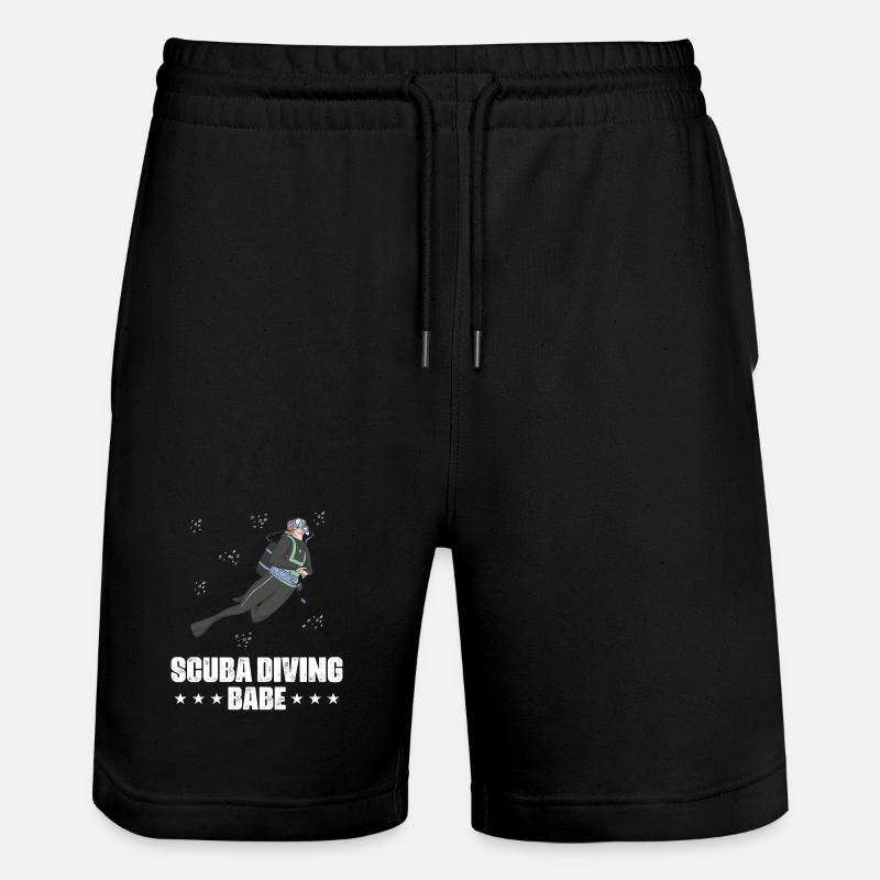 Design de plongée sous-marine - Short de jogging bio TRAINER Stanley/Stella unisexe - noir