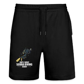 Scuba Diving Tauchgang Design - Stanley/Stella Unisex Bio Joggingshorts Trainer  - Schwarz - Vorne - Nik (191cm) & Marisol (170cm)