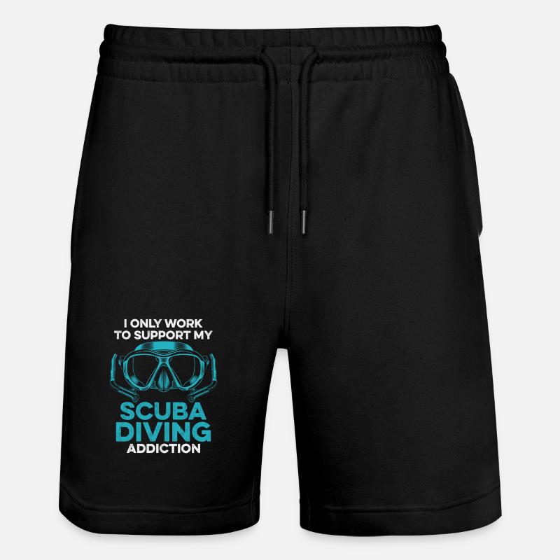 Design de plongée sous-marine - Short de jogging bio TRAINER Stanley/Stella unisexe - noir