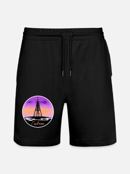 Cuxhaven Fine Skyline - Short de jogging bio TRAINER Stanley/Stella unisexe - noir