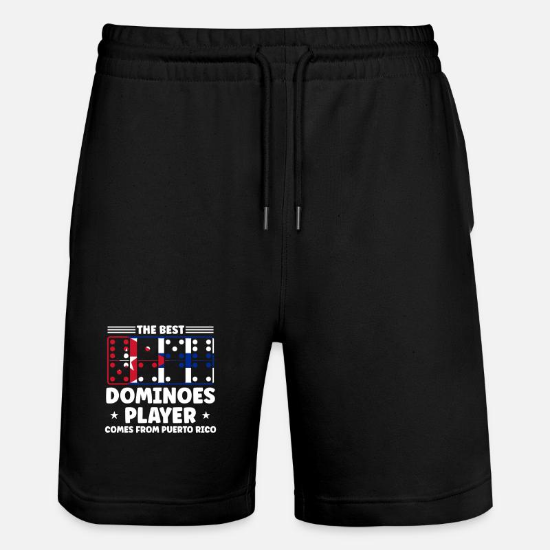 Domino Design - Stanley/Stella Unisex Bio Joggingshorts Trainer  - Schwarz