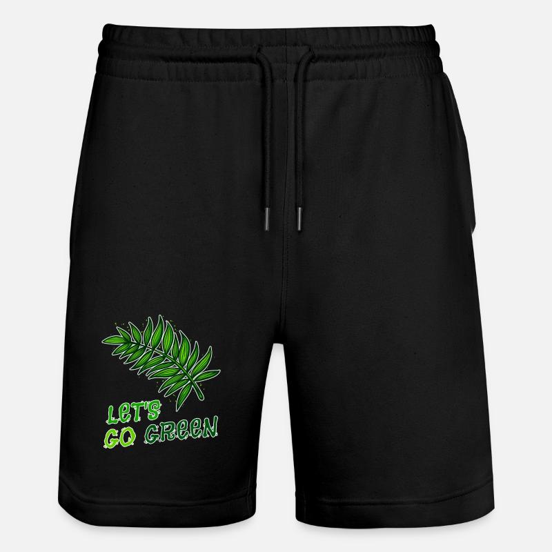 Umweltschützer Mutter Erde Natur Statement Umwelt - Stanley/Stella Unisex Bio Joggingshorts Trainer  - Schwarz