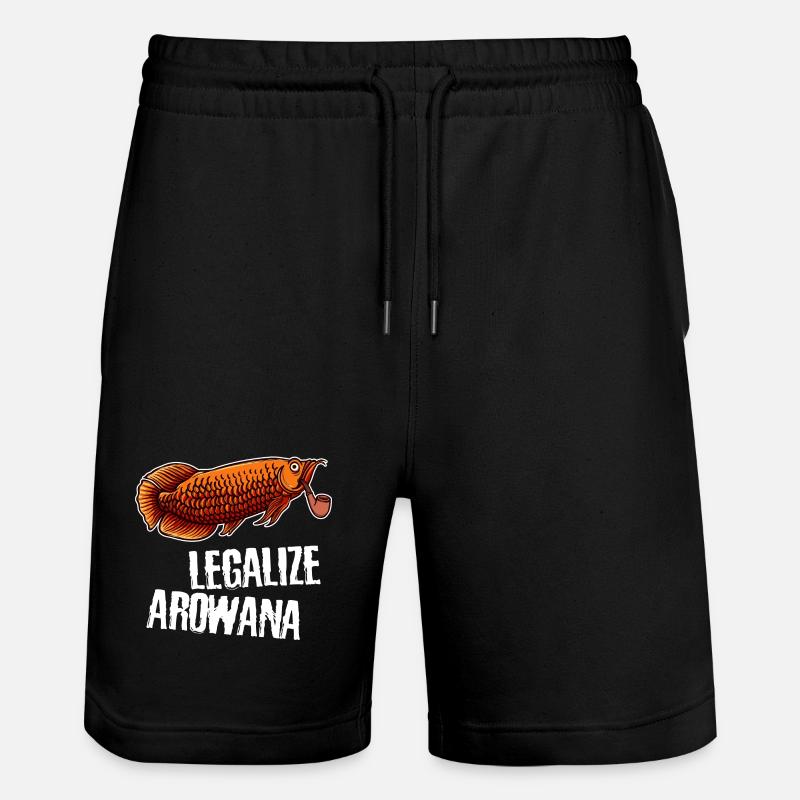 Fish Statement Pets Pet Animals - Stanley/Stella Trainer Unisex Organic Jogging Shorts - black
