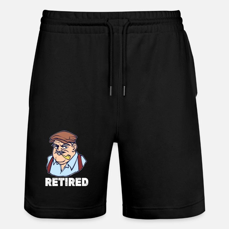 Retraite Dire Retraité Retraité Loisirs - Short de jogging bio TRAINER Stanley/Stella unisexe - noir
