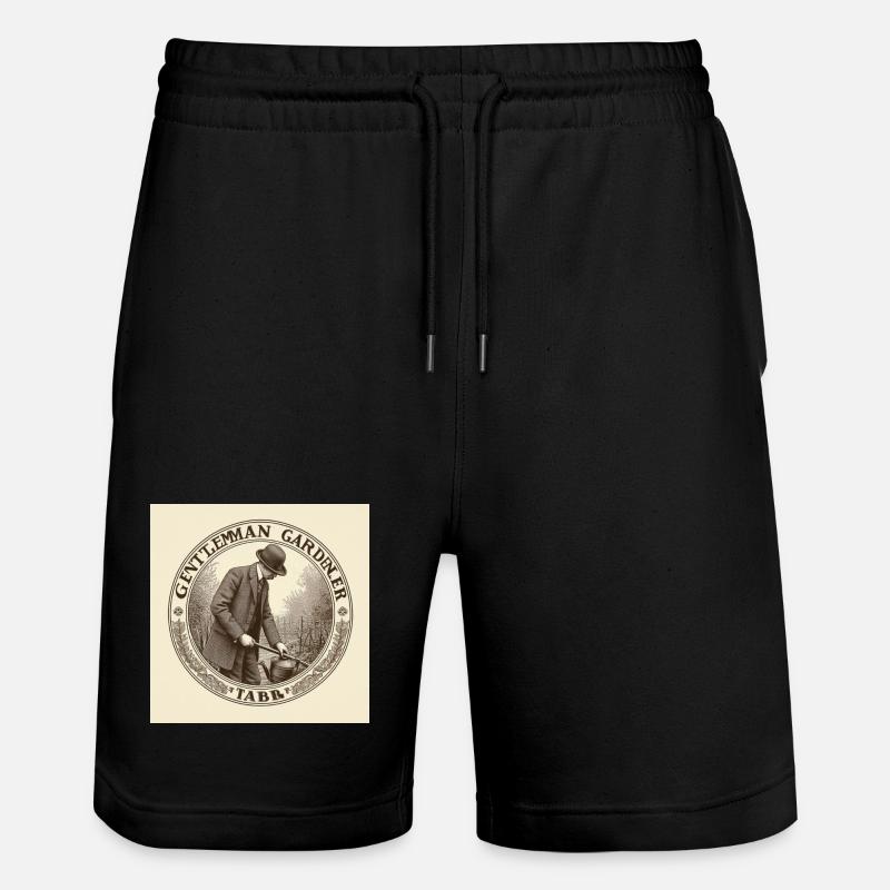Gentleman Gardener - Stanley/Stella Unisex Bio Joggingshorts Trainer  - Schwarz