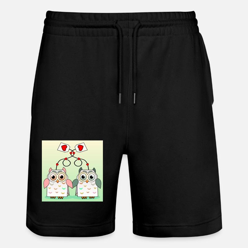 Thé de hibou - Short de jogging bio TRAINER Stanley/Stella unisexe - noir