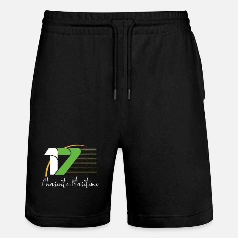 Charente-Maritime - Short de jogging bio TRAINER Stanley/Stella unisexe - noir