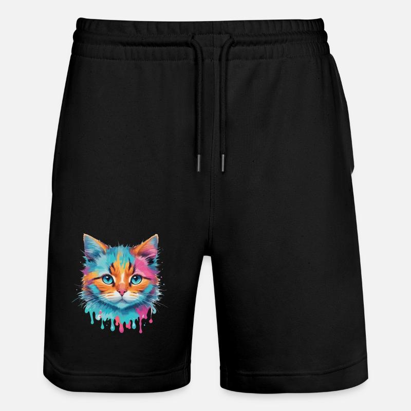 Chat mignon - Short de jogging bio TRAINER Stanley/Stella unisexe - noir