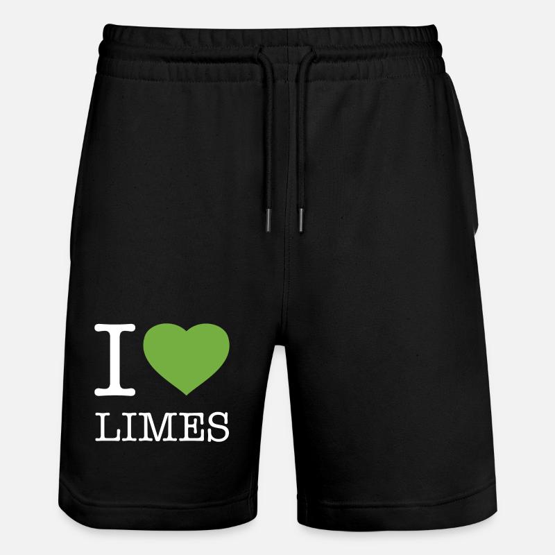 J’ADORE LES CITRONS VERTS - Short de jogging bio TRAINER Stanley/Stella unisexe - noir