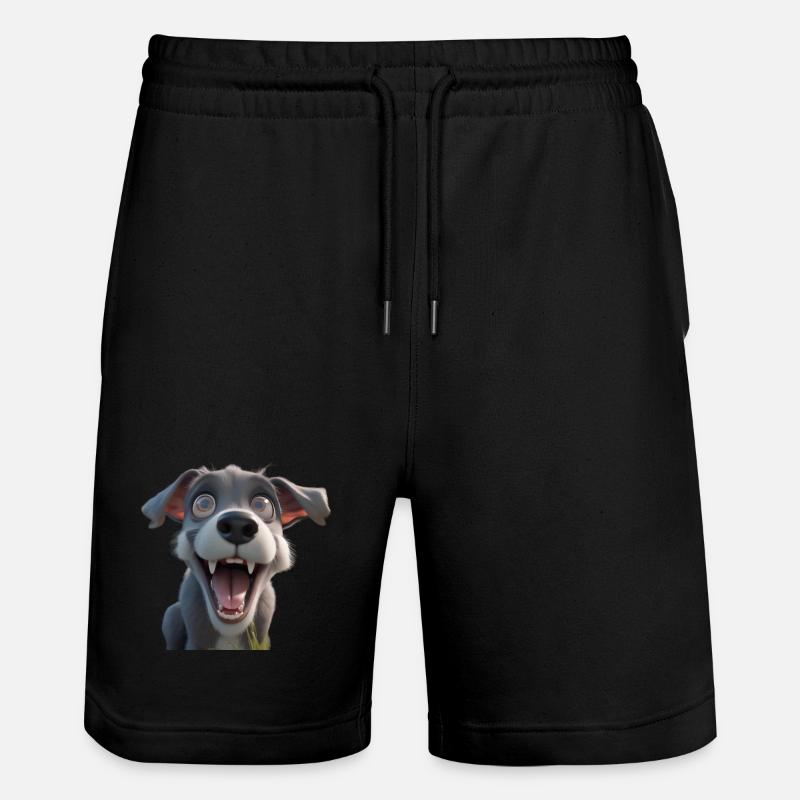 Chien fou - Short de jogging bio TRAINER Stanley/Stella unisexe - noir