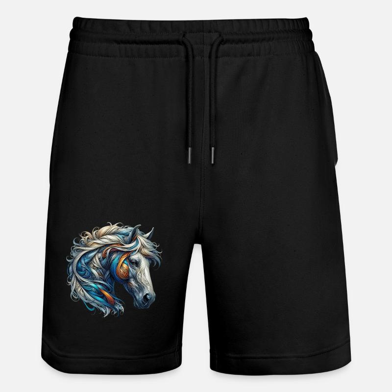 Cheval - Short de jogging bio TRAINER Stanley/Stella unisexe - noir