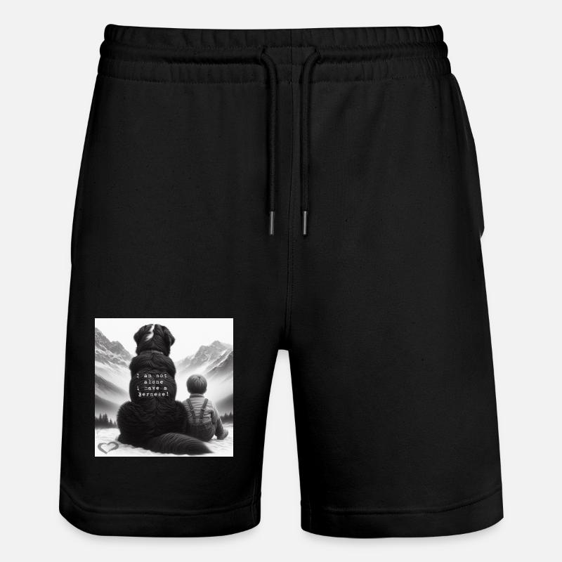 Berner Sennenhund - Stanley/Stella Unisex Bio Joggingshorts Trainer  - Schwarz