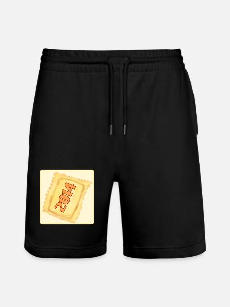 12th BIRTHDAY 2014 - RAVIOLI DUMPLINGS - Stanley/Stella Trainer Unisex Organic Jogging Shorts - black